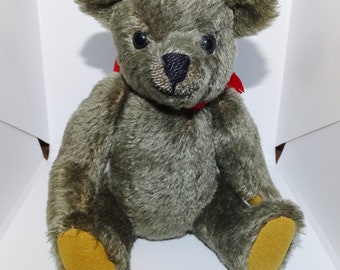 Brown Mohair fully jointed teddy bear Artist bear by Buggins Bears Norfolk