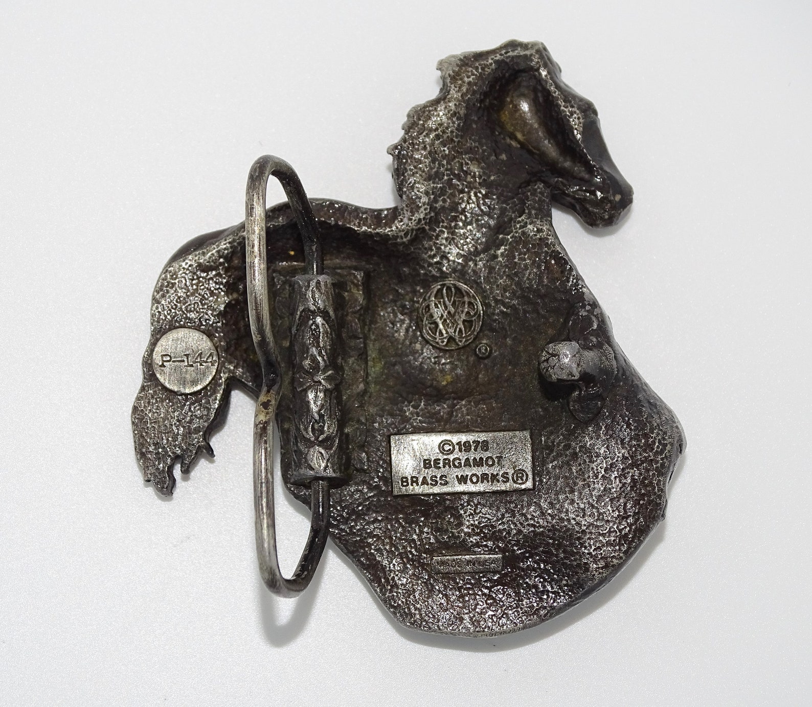 Vintage 1978 Bergamot Brass Works USA galloping horse belt Etsy