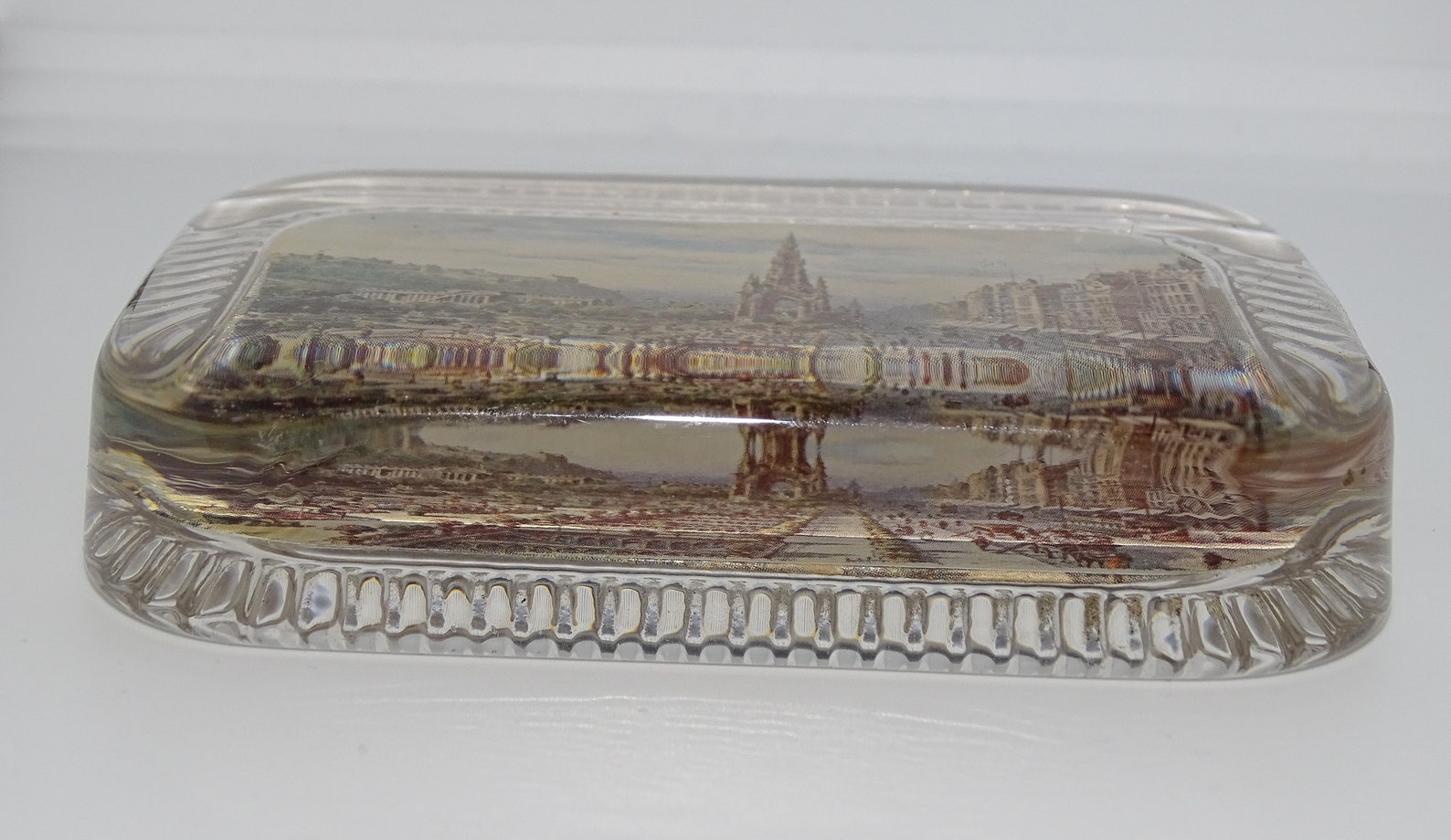 Antique Glass Advertising Paperweight W R & S LTD Reliable Etsy