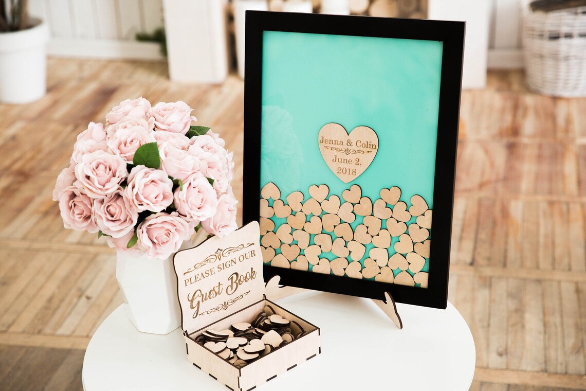 Wedding Guest Book Alternative Guest Book Wedding Drop Box Etsy