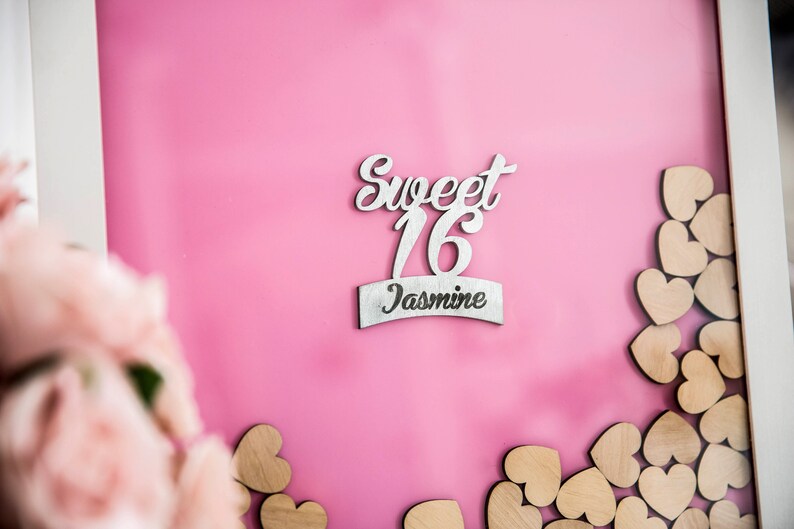 Sweet Sixteen Guest Book Sweet Sixteen Birthday Guest Book Etsy