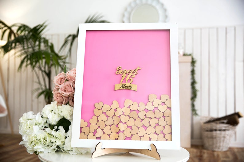 Sweet Sixteen Guest Book Sweet Sixteen Birthday Guest Book Etsy