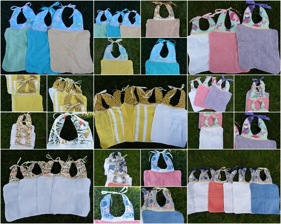 washcloth bibs