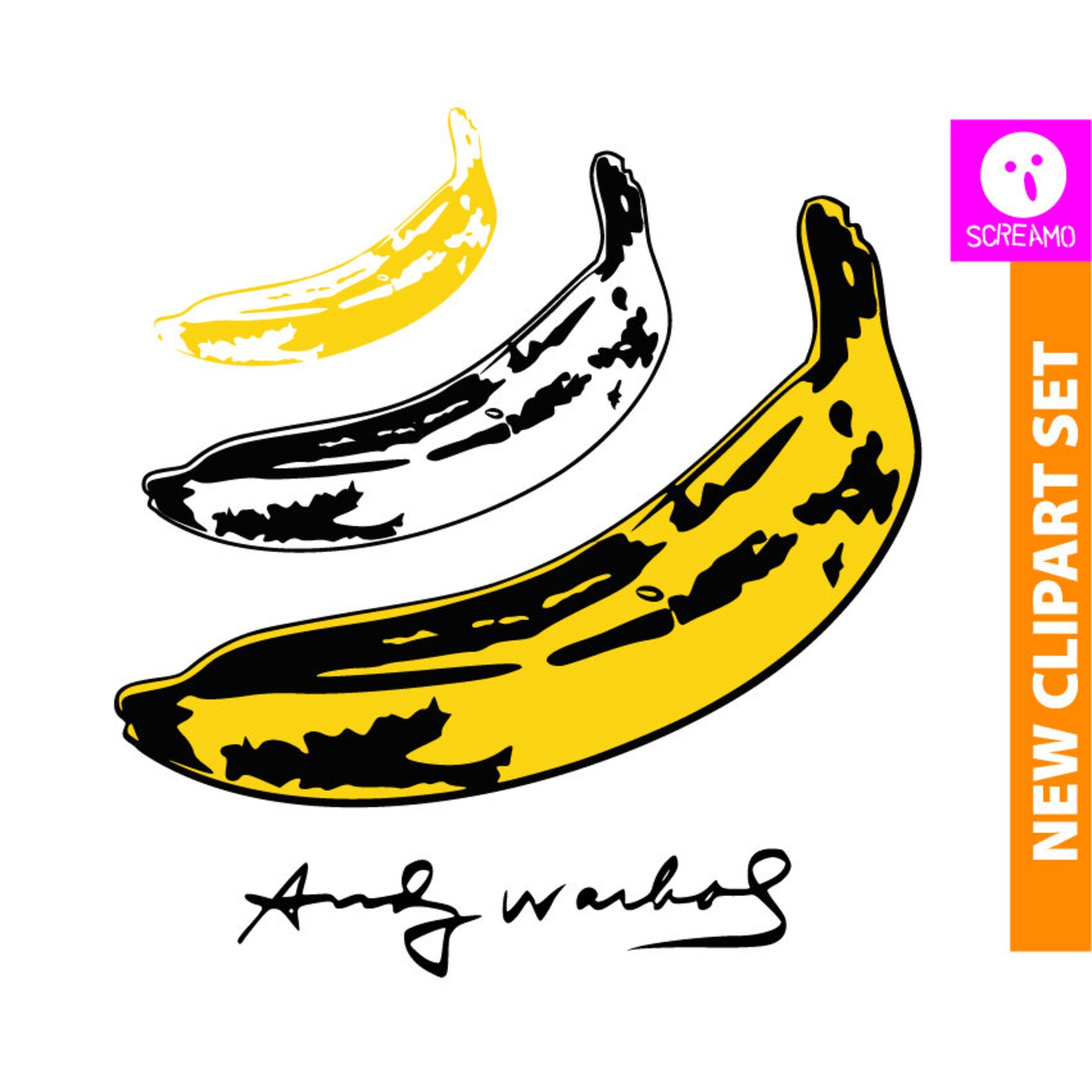 andy warhol banana pillow