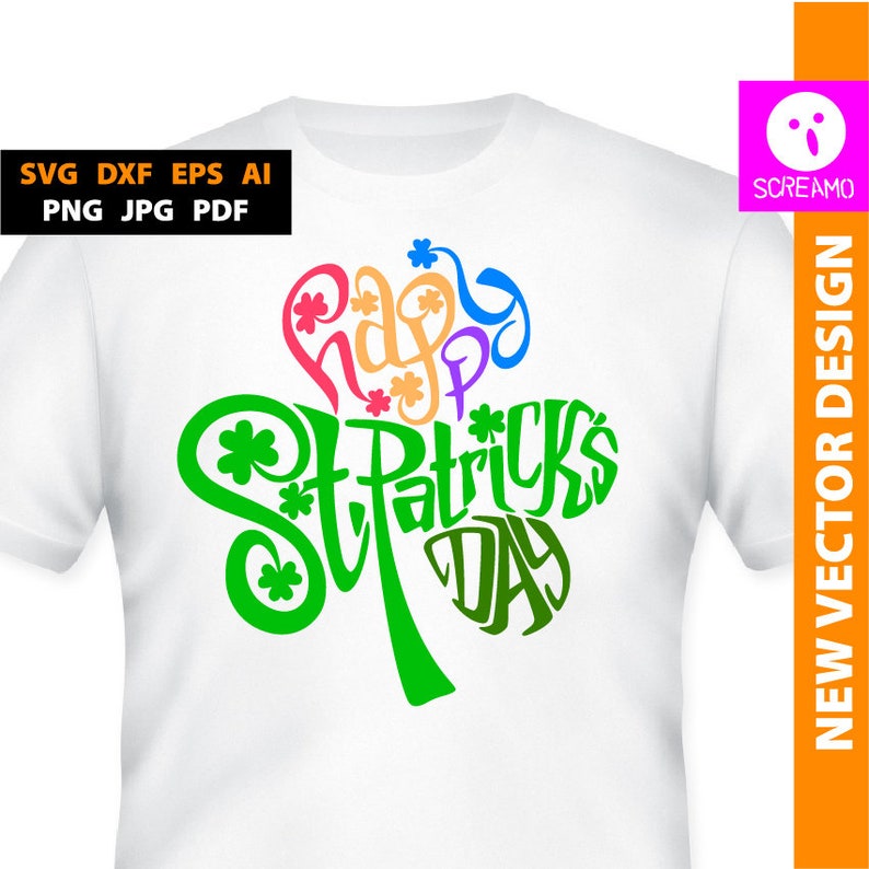 Download Happy St Patricks day svg Shamrock svg rainbow t-shirt | Etsy