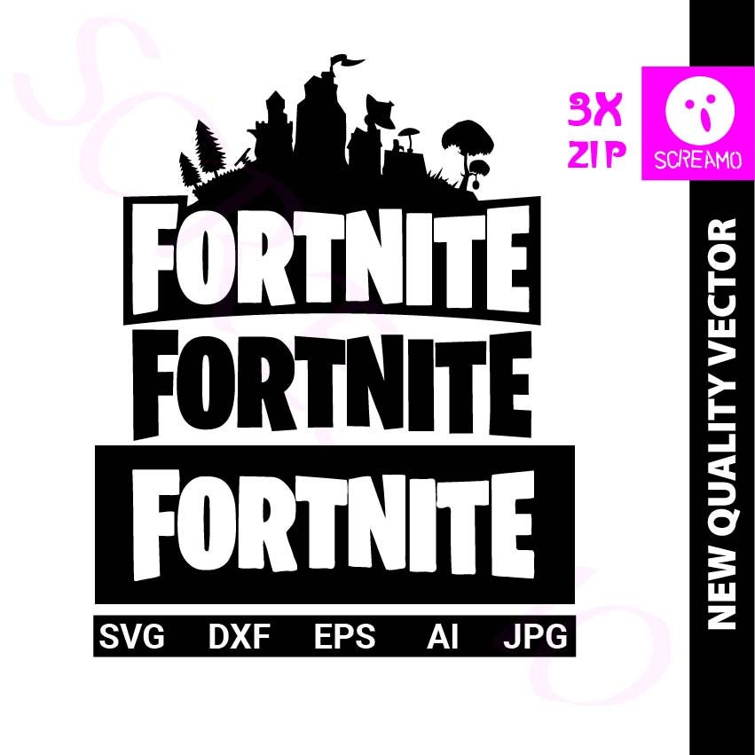 Download FORTNITE SVG FORTNITE cut files clipart vector logo print ...