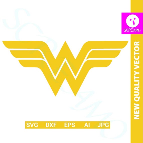 WONDER WOMAN logo SVG Wonder woman cut file Clipart Cricut | Etsy