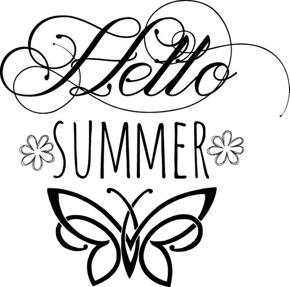 Hello Summer Svg Hello Summer Cut Files For Cricut Etsy