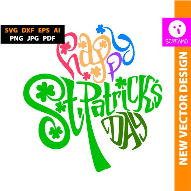 Download Happy St Patricks day svg Shamrock svg rainbow t-shirt | Etsy