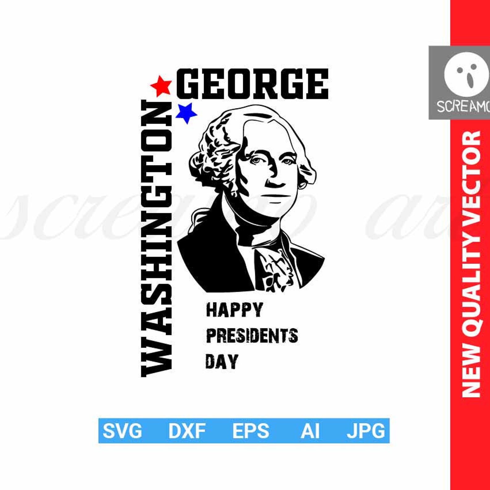 Presidents Day SVG Washington USA Merica Cut Files Etsy
