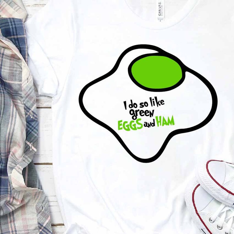 I Do so Like Green Eggs and Ham Svg Quotes Read Across | Etsy