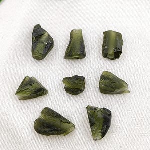 Genuine Moldavite - Raw Moldavite - Moldavite Crystal - Drilled Moldavite Bead  - Moldavite Loose Stone - Green Crystal - Sell Individually