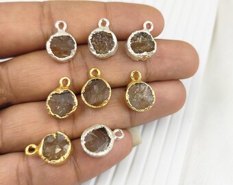 Natural Raw Citrine Pendant/925 Sterling Silver Pendant/Raw Gemstone Pendant/Birthstone Pendant /DIY Jewelry Findings/Selling Individually