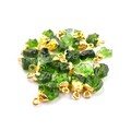 Moldavite Glass Pendant Charm, Rough Crystal Healing Moldavite Pendant, Moldavite Necklace Pendant, 8-10mm Raw Crystal Charms For Necklace