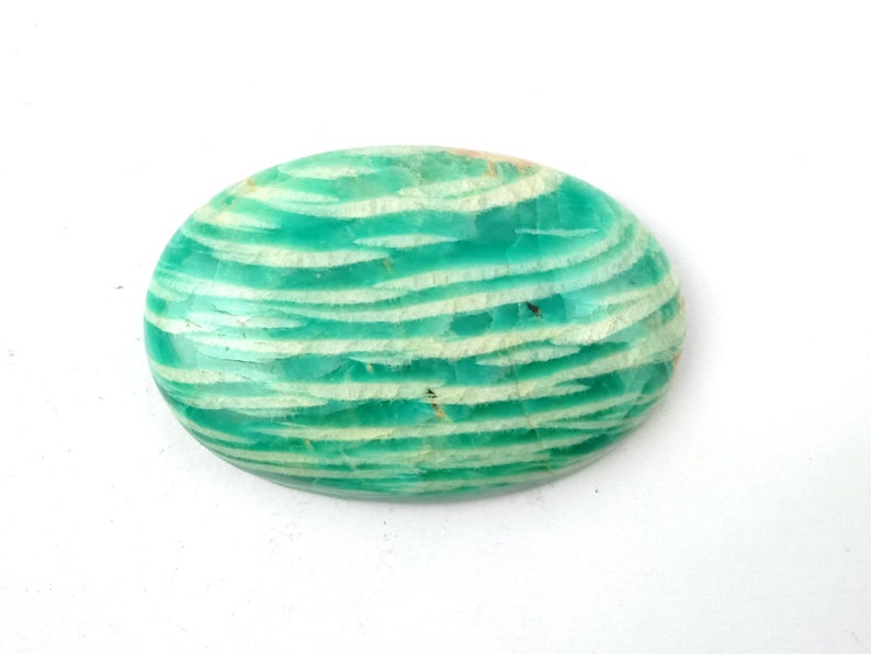 1 Piece Natural Amazonite Cabochon 45x30mm 91Cts Gemstone I Genuine Amazonite Healing Gemstone I Amazonite Rock Gemstone