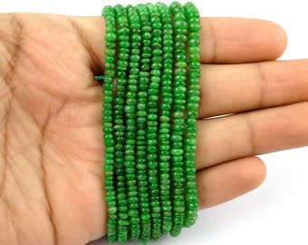 Shaded Tsavorite Faceted Beads Tsavorite Rondelle Beads 2.5-4.5mm Semi-Precious Tsavorite Beads 16 Inch Green Stone Faceted Beads