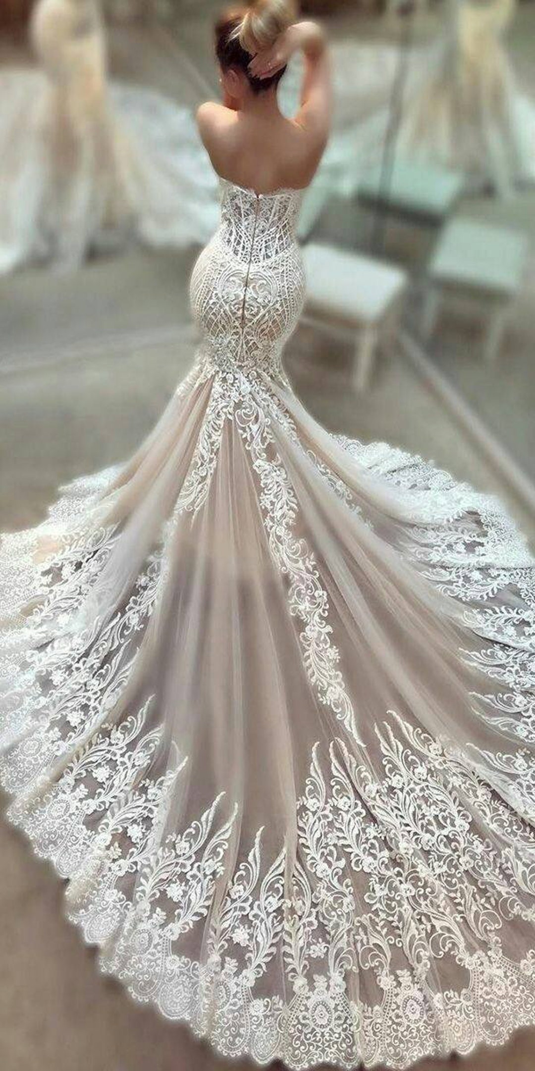Mermaid Wedding Dress Etsy