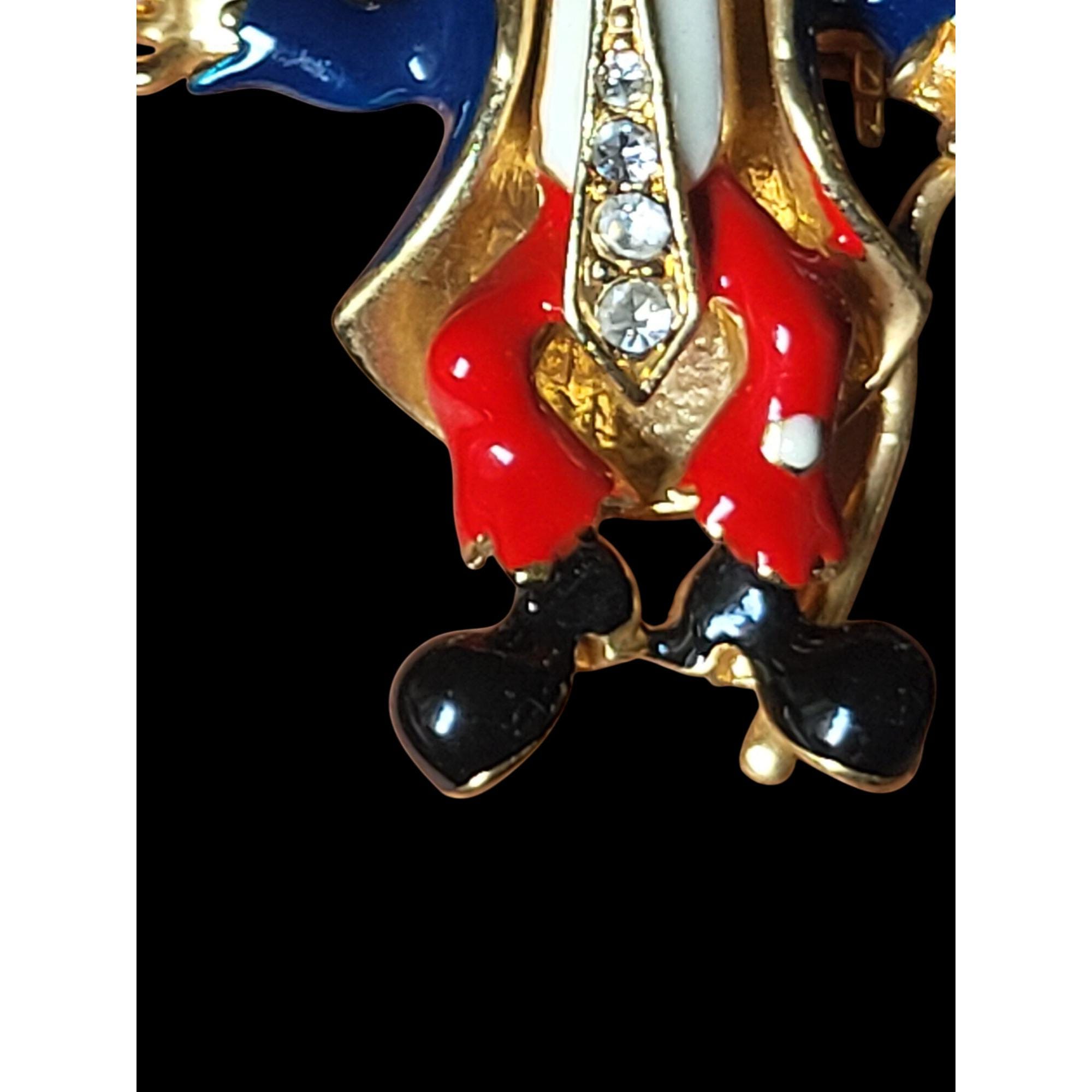 Broche Vintage Clown Saxophone - Thème Cirque Soviétique, Occasion, Pièce De Collection