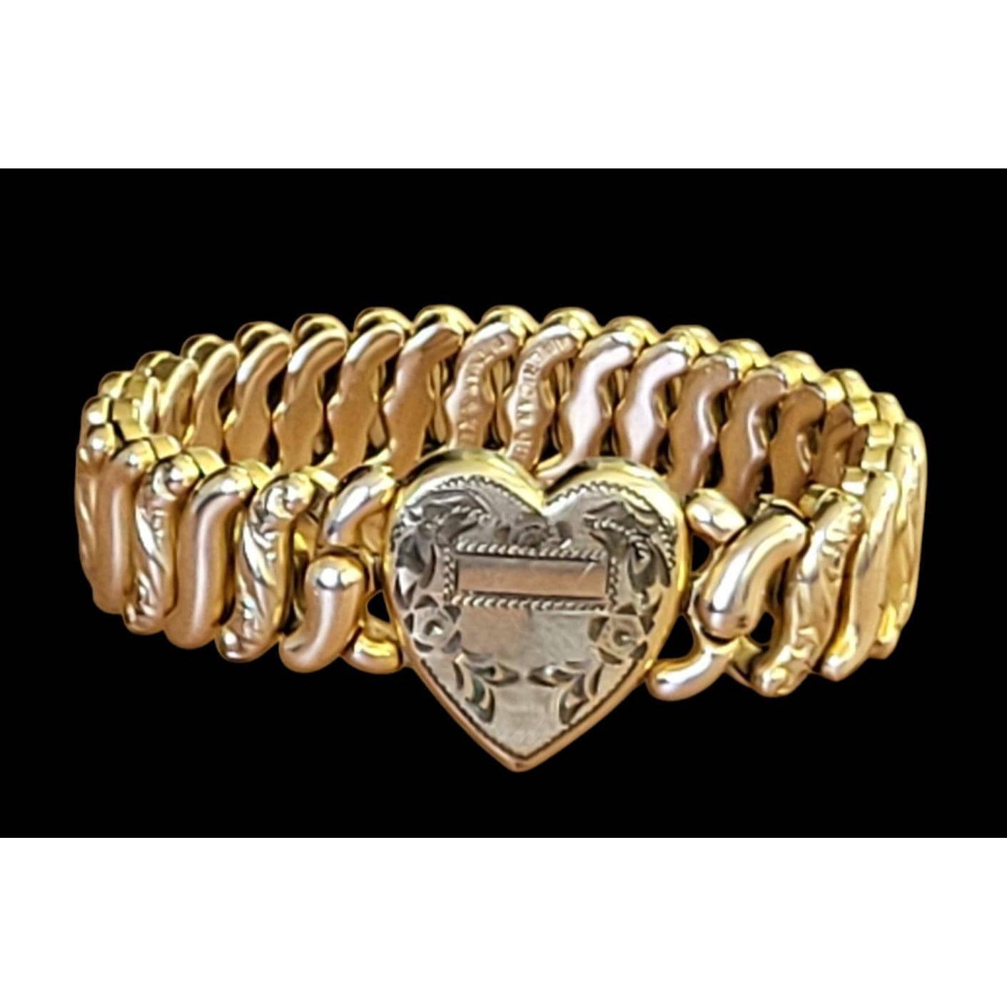 ハートヴィンテージブレスレット Vintage sweetheart bracelet - Etsy 日本
