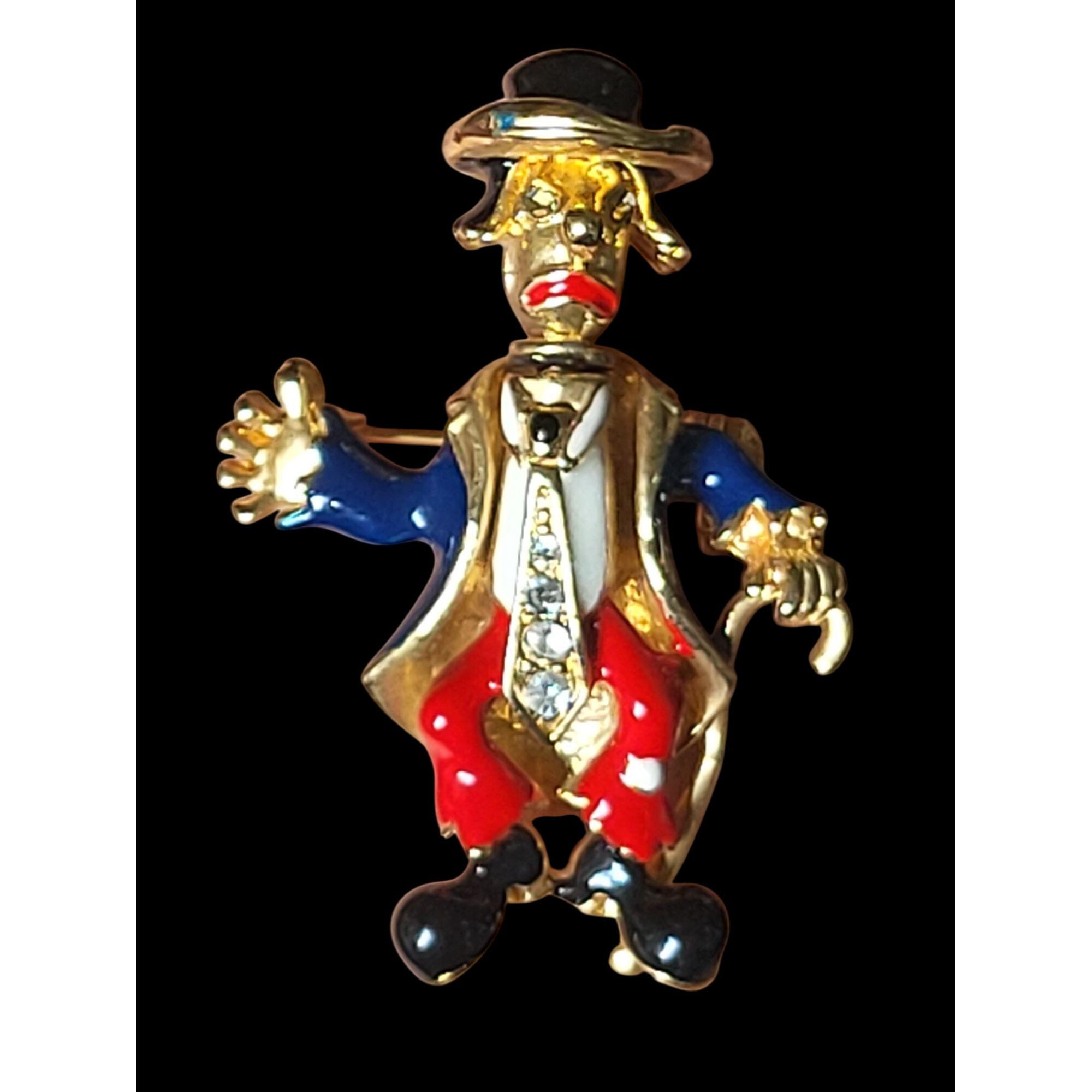 Rare Corocraft 2 Face Swivel Head Happy Sad Articulated Circus