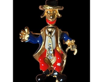 Rare Corocraft 2 Face Swivel Head Happy Sad Articulated Circus