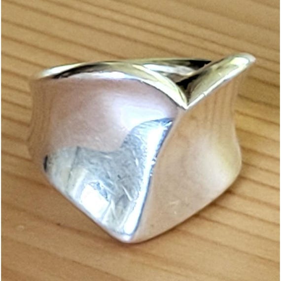RLM Studio Sterling Silver FORGIVE Heart Ring Size 7.5