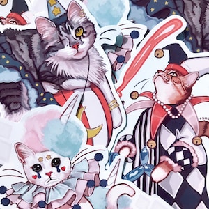 Stickers chats de cirque !