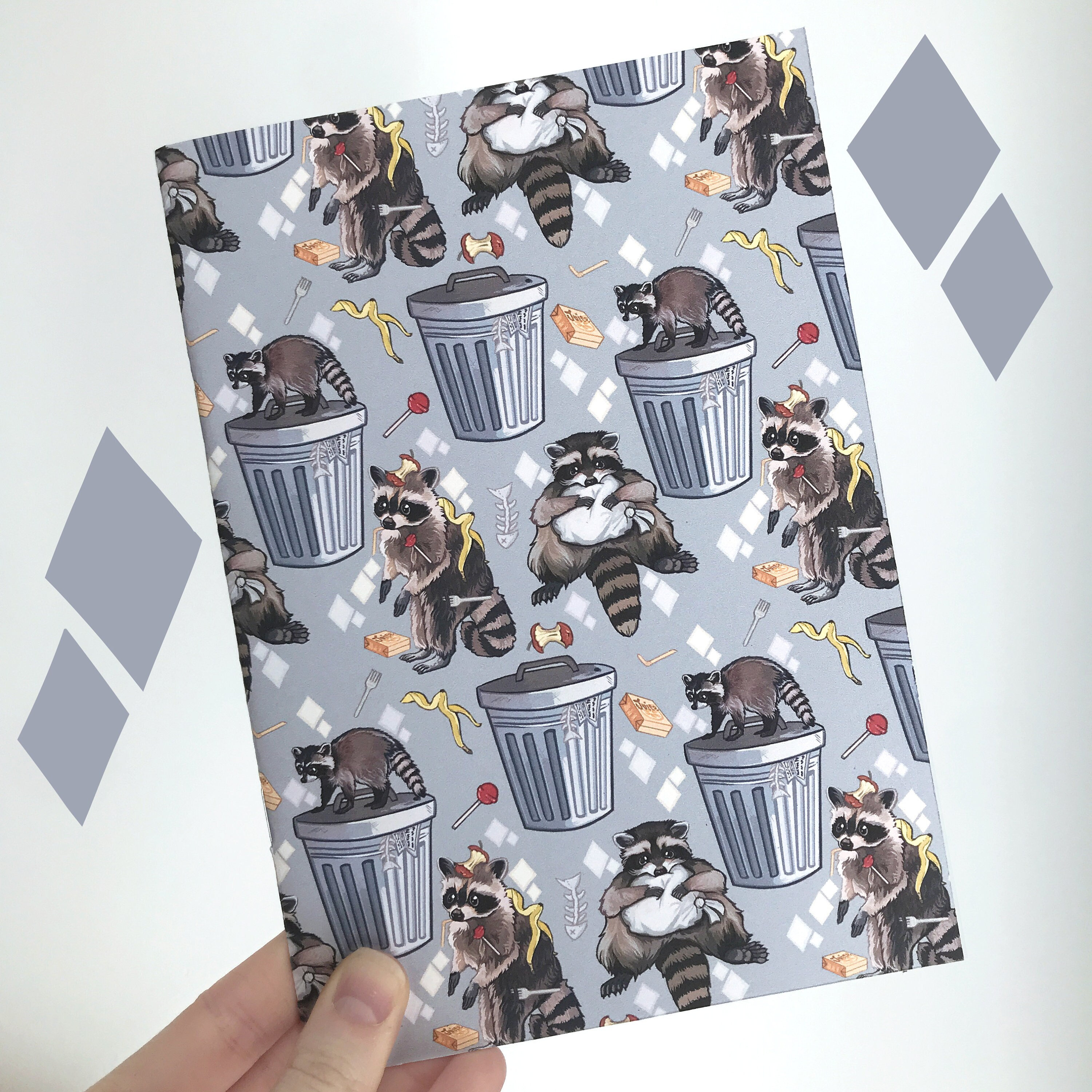 Silly Raccoons Matte Vinyl Stickers: Smooth Brain and Confused