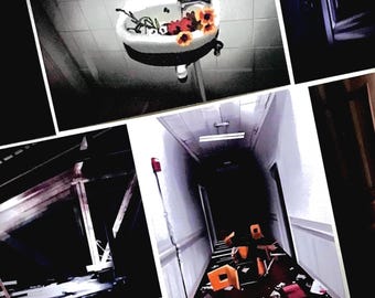 Liminal Space Art Prints: Dark Dreamcore Scenery Collage