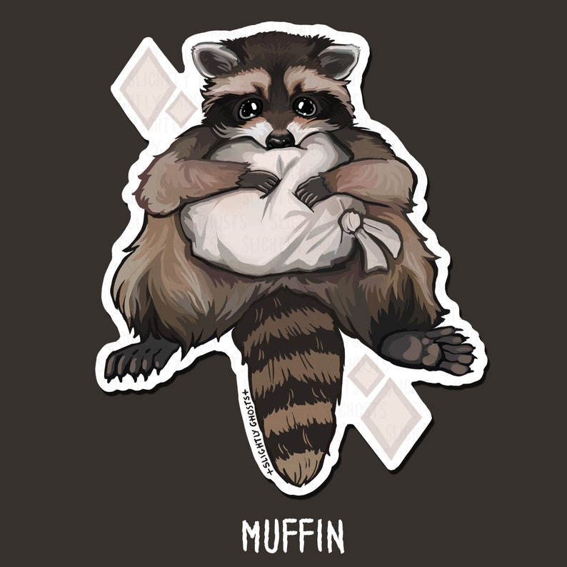 Raccoon Stickers! - Etsy