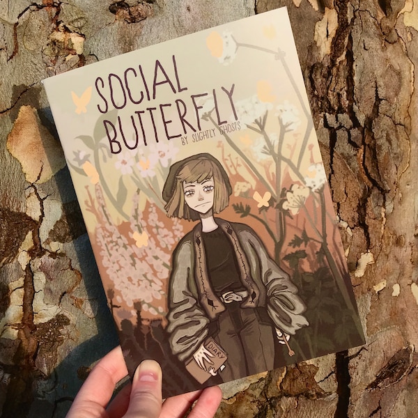 Social Butterfly - Originalserie av Slightly Ghosts - Serietidning och zine