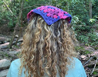 Pride Bandanas - Crochet - LGBTQIA - LGBT - Gay - Lesbian - Transgender - Bisexual - Asexual - Pansexual - Gift Ideas