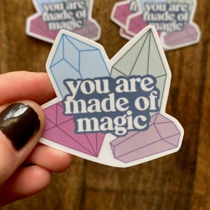 Made of Magic Sticker - Papier ou Vinyle - Fait main - Idée cadeau