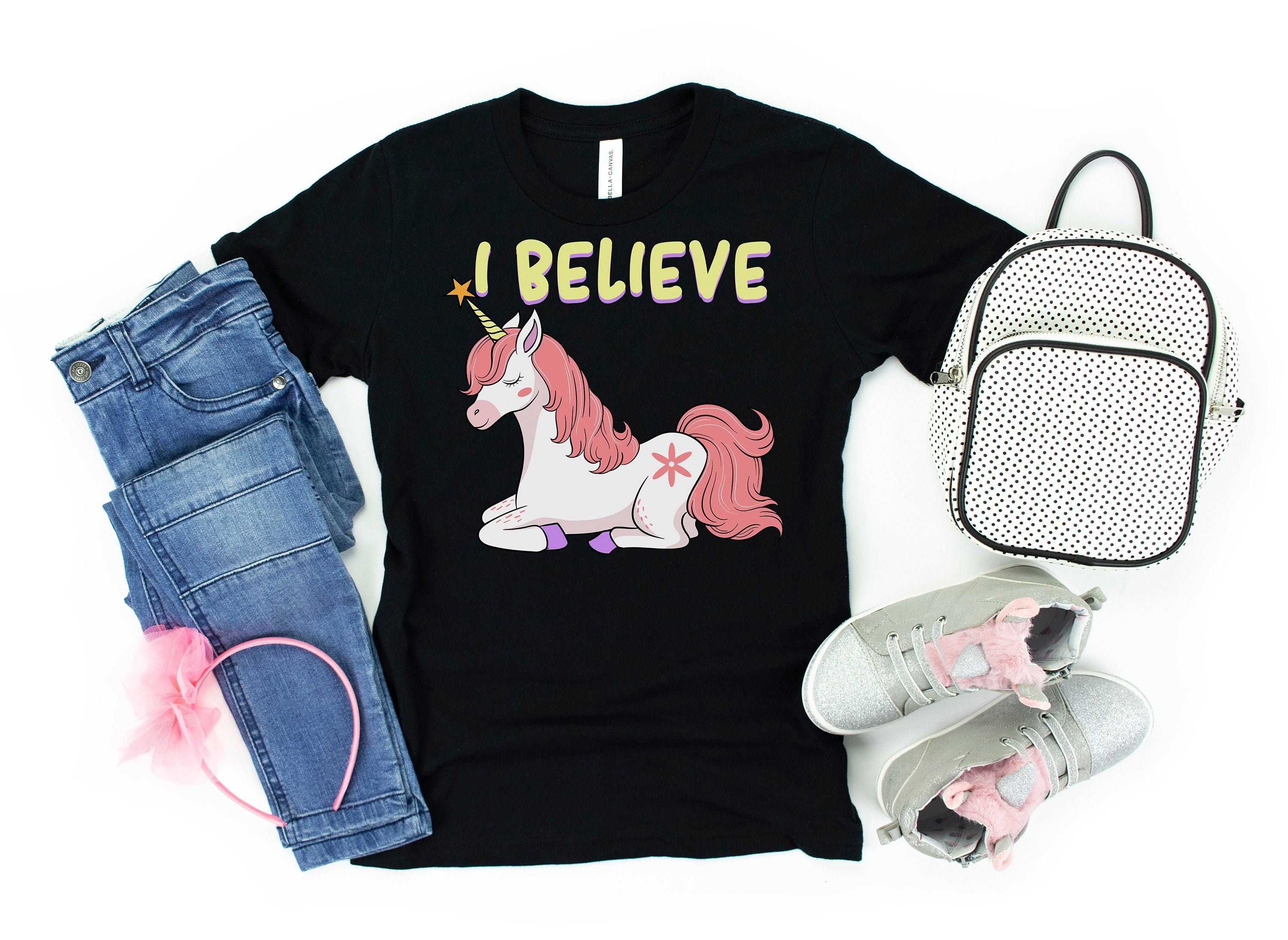 Unicorn with Blue Hair T-Shirt - wide 4