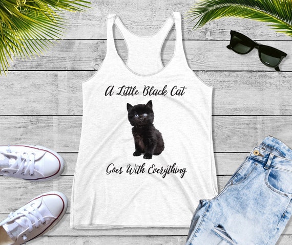 Cat Lover/'s Gift Kitty with Women Tops Next Level Racerback Tank Top