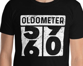 Kilometerteller Oldometer Funny 60e Verjaardag Cadeau Gag Gift Draaien 60 jaar oud Auto Monteur Muscle Car Enthusiast T-Shirt