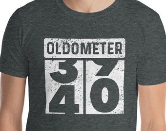 Oldometer Kilometerteller Grappig 40e Turning 40 Jaar Oude Verjaardagsfeestje Classic Gift T-shirt