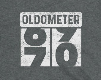 Oldometer Odometer Funny 70th Turning 70 Birthday Party Gift T-Shirt