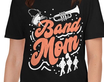 Marching Band Mom Roadie For Talented Musical Kids School Orchestra Halftime Show Entertainment Motherly Love T-Shirt