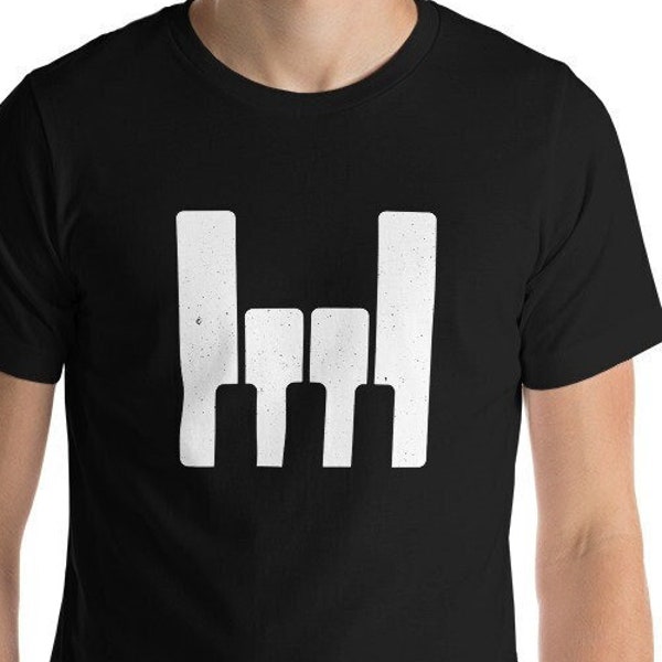 Piano Rocks! Funny Piano Player Classical Jazz Pianist Composer Musician Orchestra Band Rockstar Music Theory T-Shirt