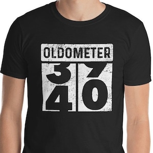Oldometer Odometer Funny 40th Turning 40 Birthday Party Gift T-Shirt