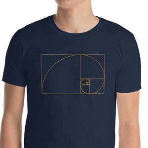 Fibonacci Spiral Circle Geometry Math Teacher Student Gift T-Shirt