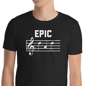 T-Shirt en Notes de musique épique papa musicien fête des pères