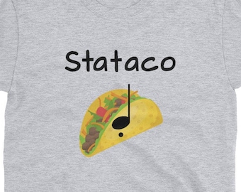 Staccato Taco Funny Stataco Music Food Pun Musician Composer Gift T-Shirt