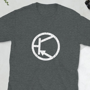 PnP Germanium Transistor Symbol Vintage Analog Fuzz Box Pedal Schematic Guitar Bass Player Regali T-Shirt