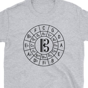Alto Clef Circle Of Fifths Musician Composer Gift T-Shirt