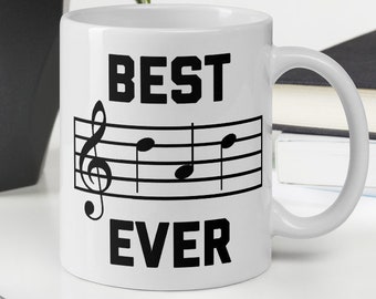 Muzikant Vader Beste Vader Ooit Gift Sight Reader Music Treble Clef Notes Composer Songwriter Muzikant Magnetron Koffie mok