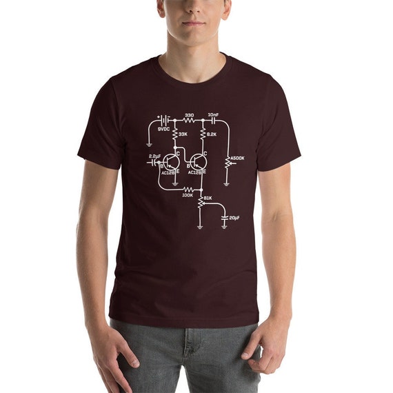 Fuzz Pedal Boutique Handwired Schematic Circuit T-Shirt Fuzz Pedal Boutique Handwired Schematic Circuit T-Shirt