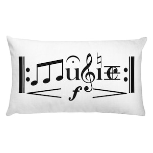 Abstract Music Theory Lovers Rectangular Pillow