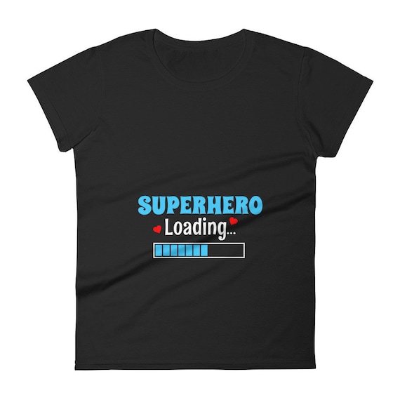 Womens Womens Superhero Loading Funny Woman Pregnancy Gift T-Shirt Womens Womens Superhero Loading Funny Woman Pregnancy Gift T-Shirt